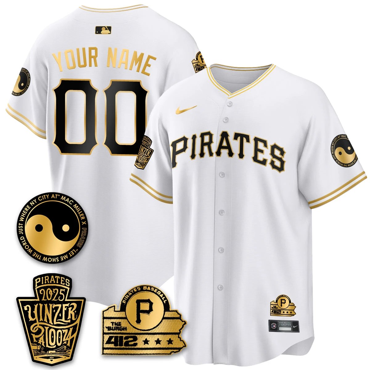 Pittsburgh Pirates Yinzerpalooza 2025 Limited Custom Jersey - All Stitched by Pittsburgh Pirates