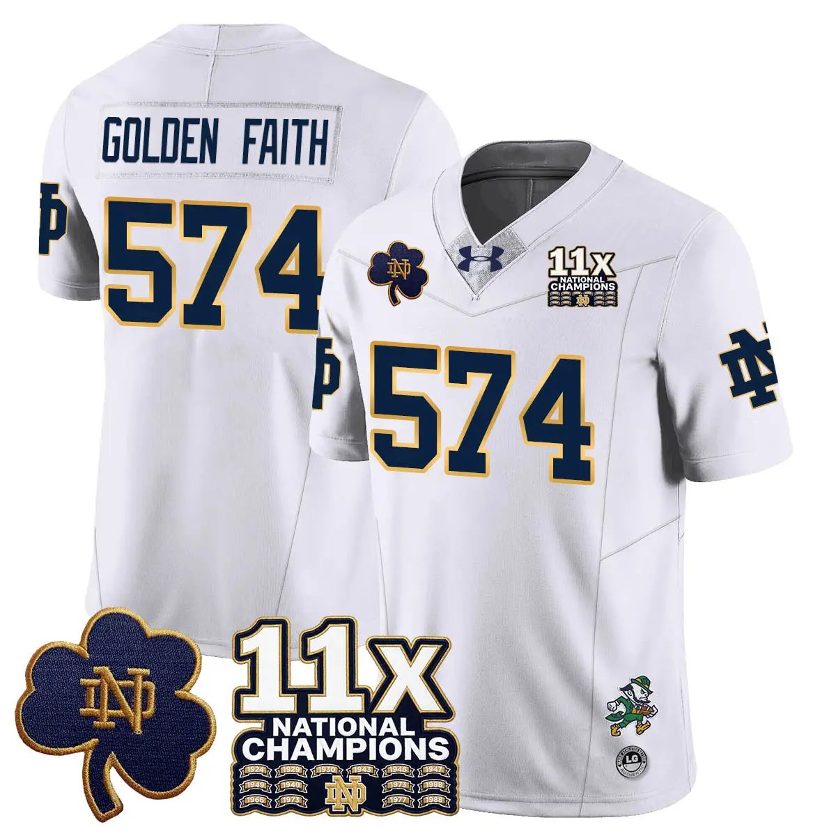 ND 11x-Time National Champions Vapor Limited Jersey by Notre Dame Fighting Irish