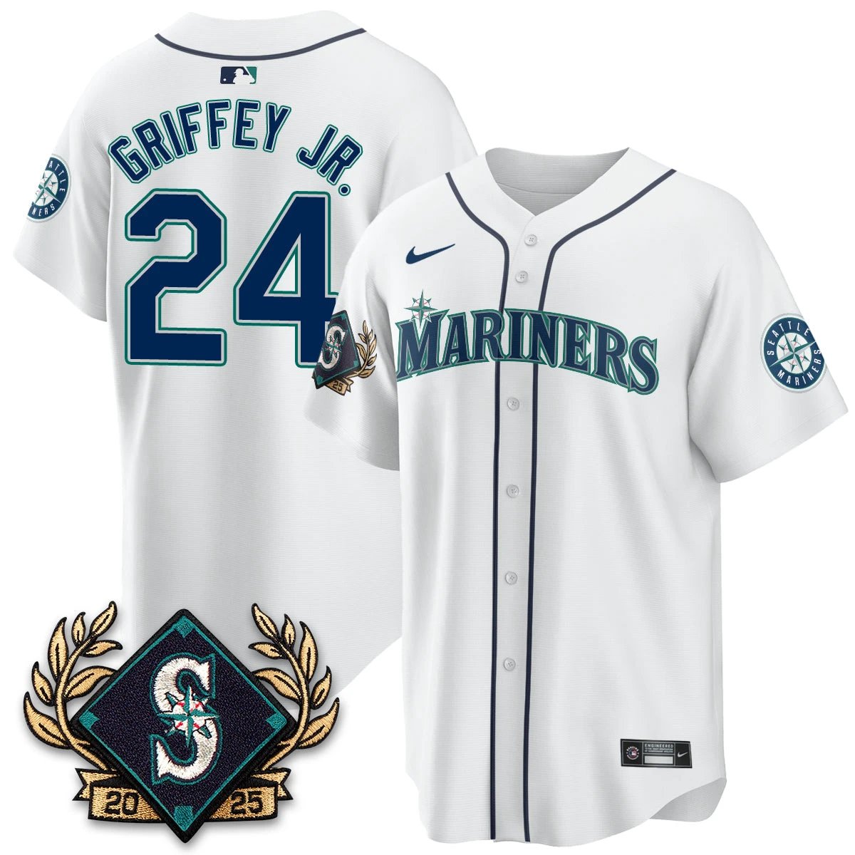 Seattle Mariners 2025 Series Champions Jersey - All Stitched by Seattle Mariners