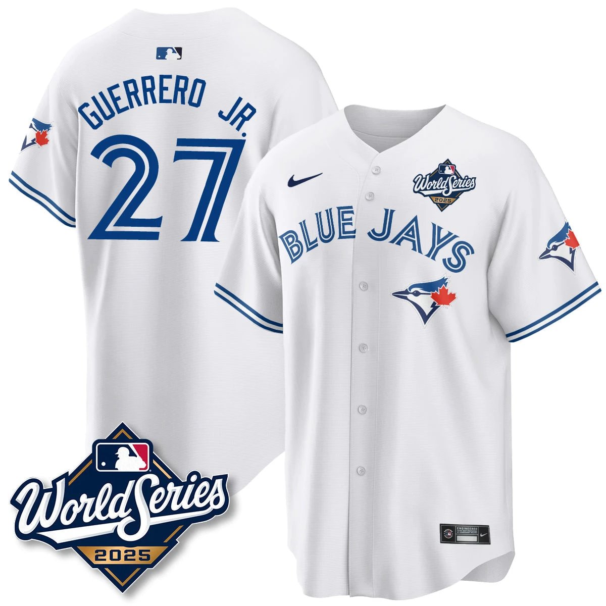 Toronto Blue Jays 2025 World Series Jersey - All Stitched by Toronto Blue Jays