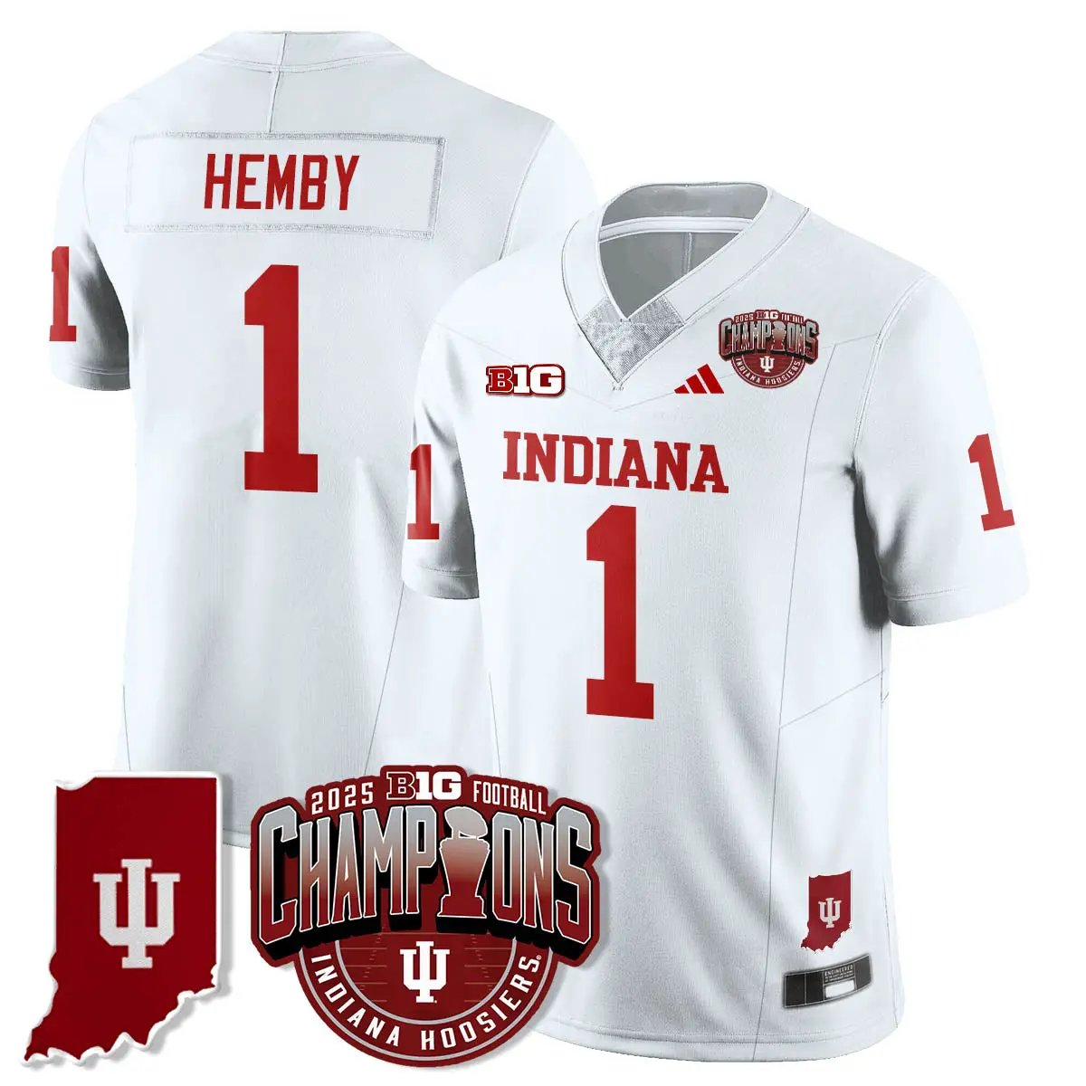 IND Vapor Limited Football Jersey - Big 10 Champions by Indiana Hoosiers