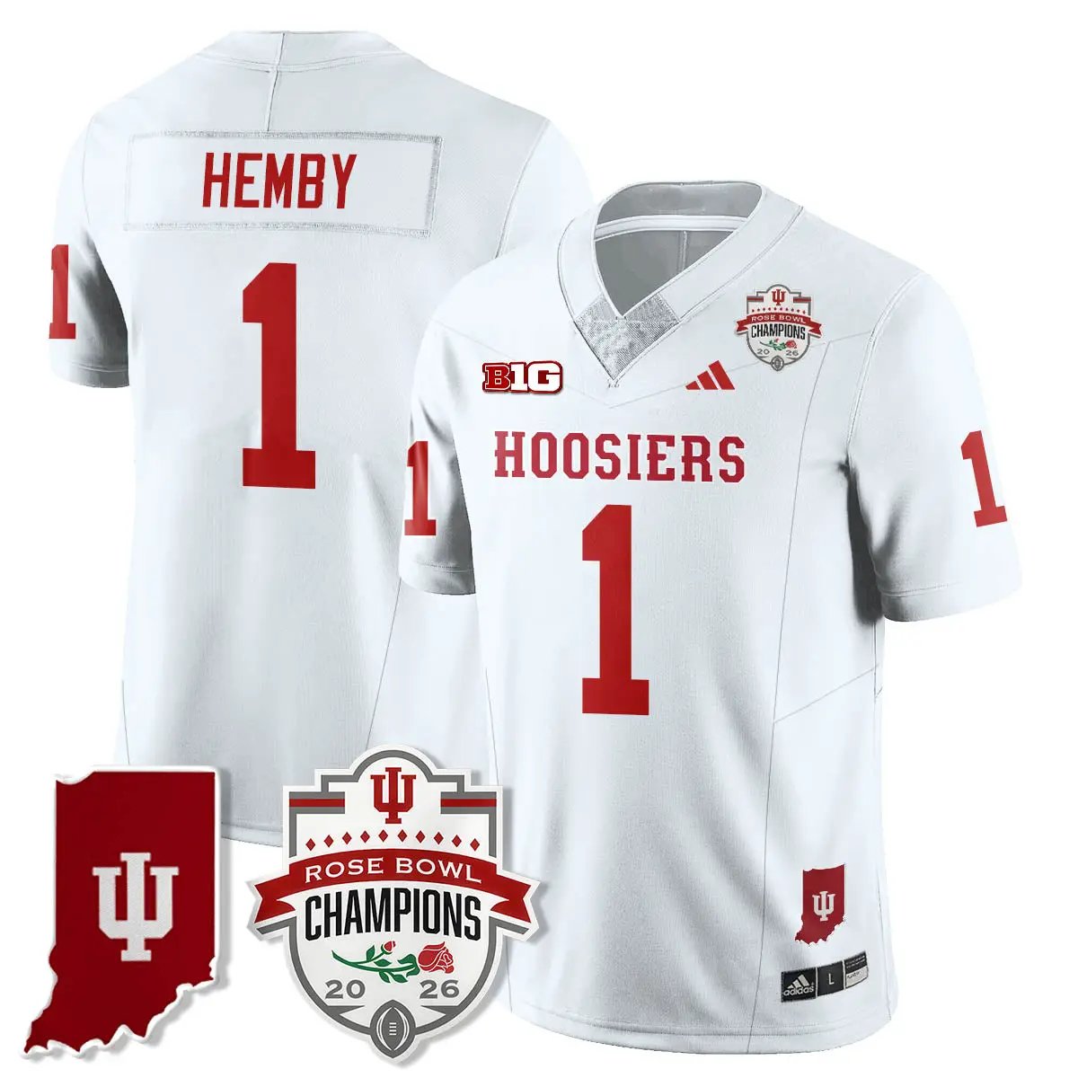 IND Vapor Limited Football Jersey - Rose Bowl Champions by Indiana Hoosiers