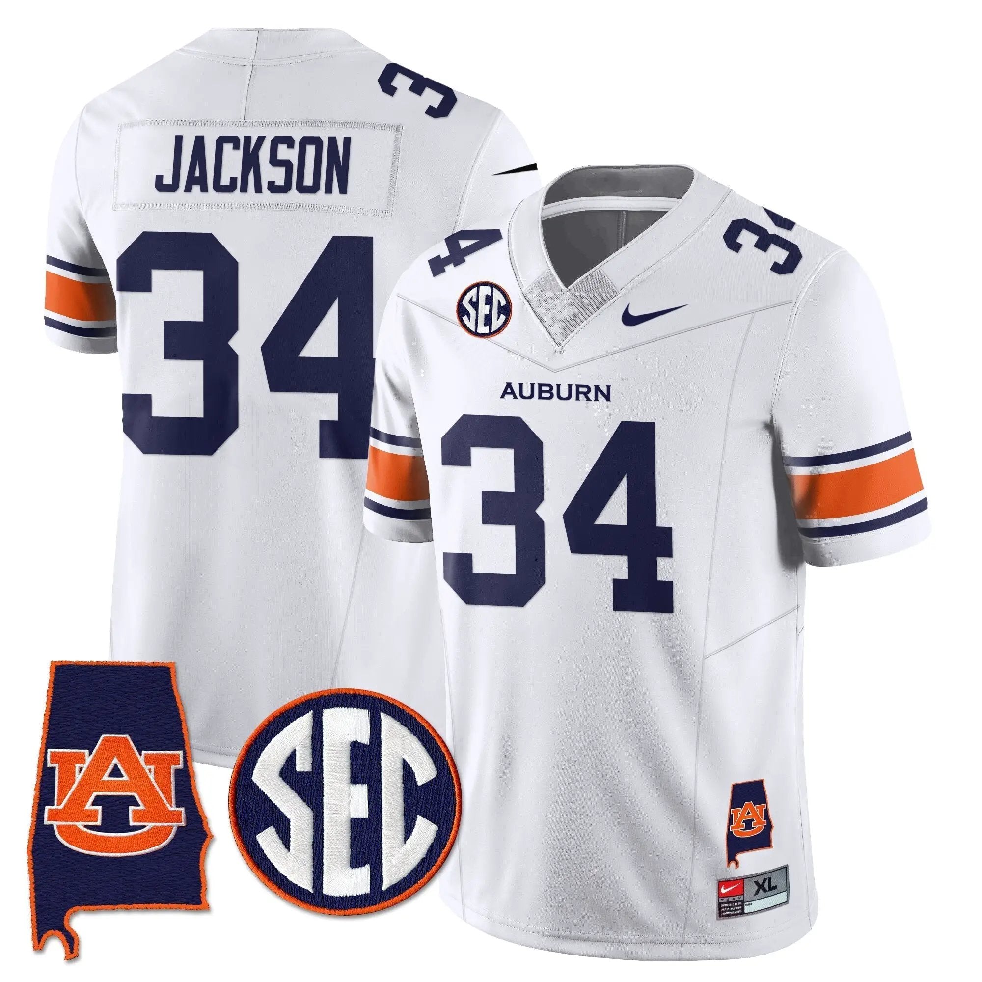 AT 2025 Alabama Patch Vapor Limited Jersey by Auburn Tigers
