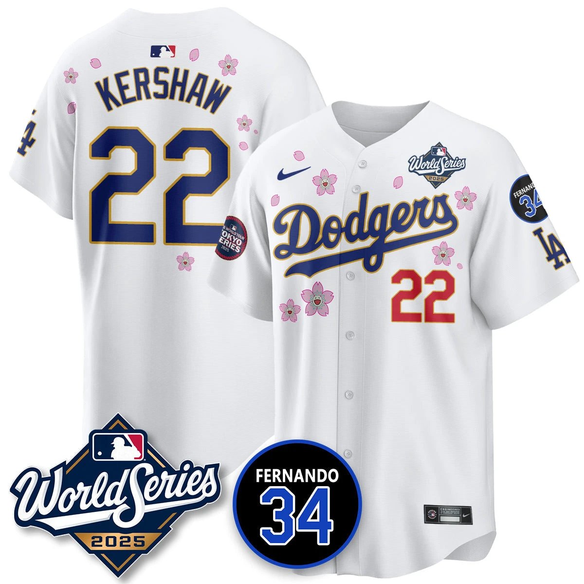 Los Angeles Dodgers Tokyo Series 2025 NL Champions Jersey - All Stitched by Los Angeles Dodgers