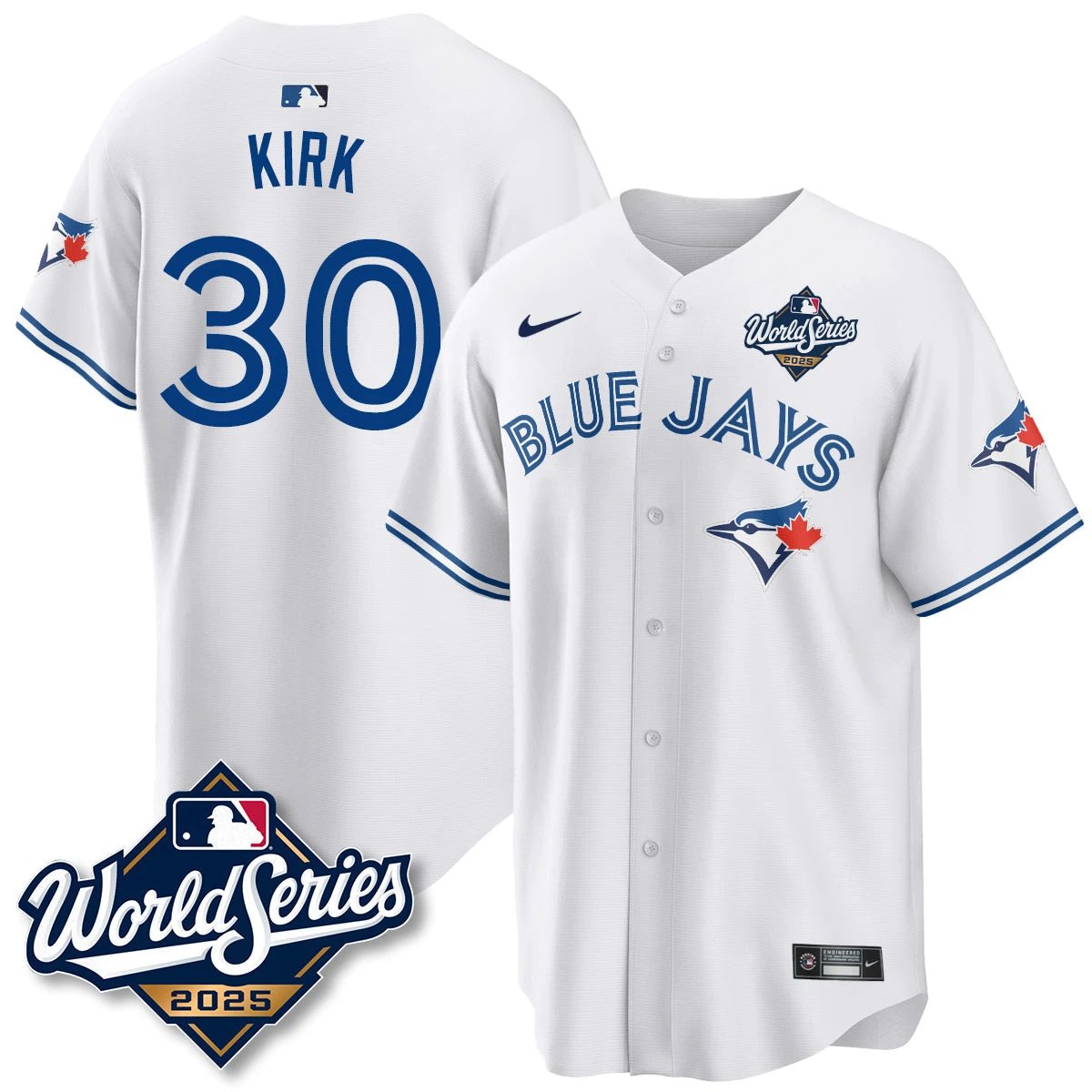 Toronto Blue Jays 2025 World Series Jersey - All Stitched by Toronto Blue Jays