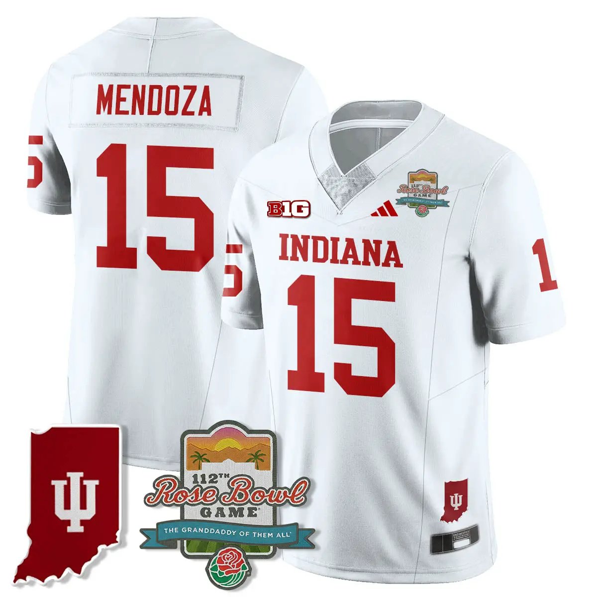 IND Vapor Limited Football Jersey - Rose Bowl 112th by Indiana Hoosiers