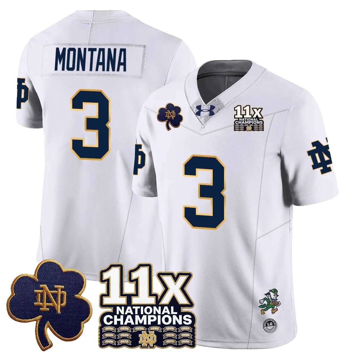ND 11x-Time National Champions Vapor Limited Jersey by Notre Dame Fighting Irish