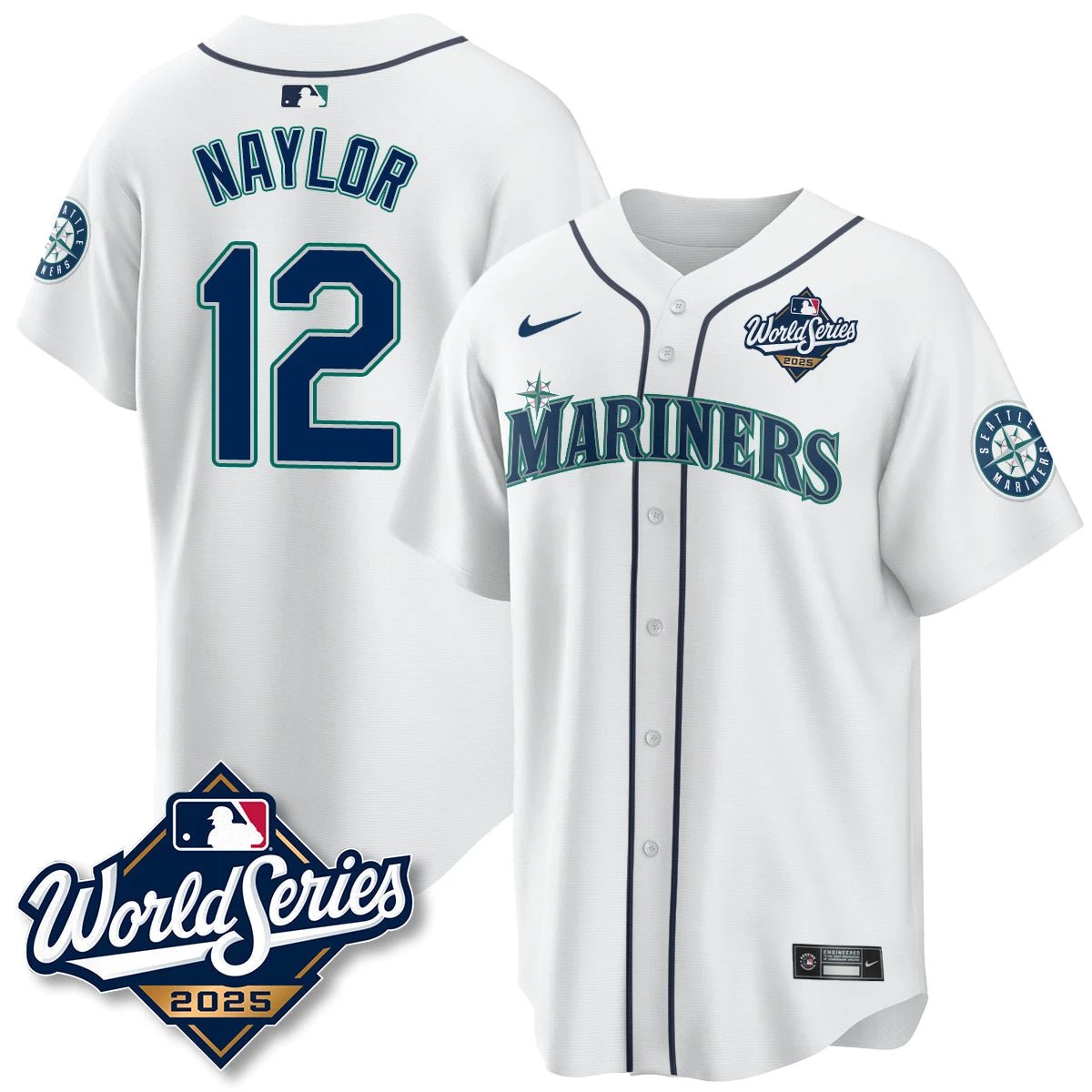 Seattle Mariners 2025 World Series Jersey - All Stitched by Seattle Mariners