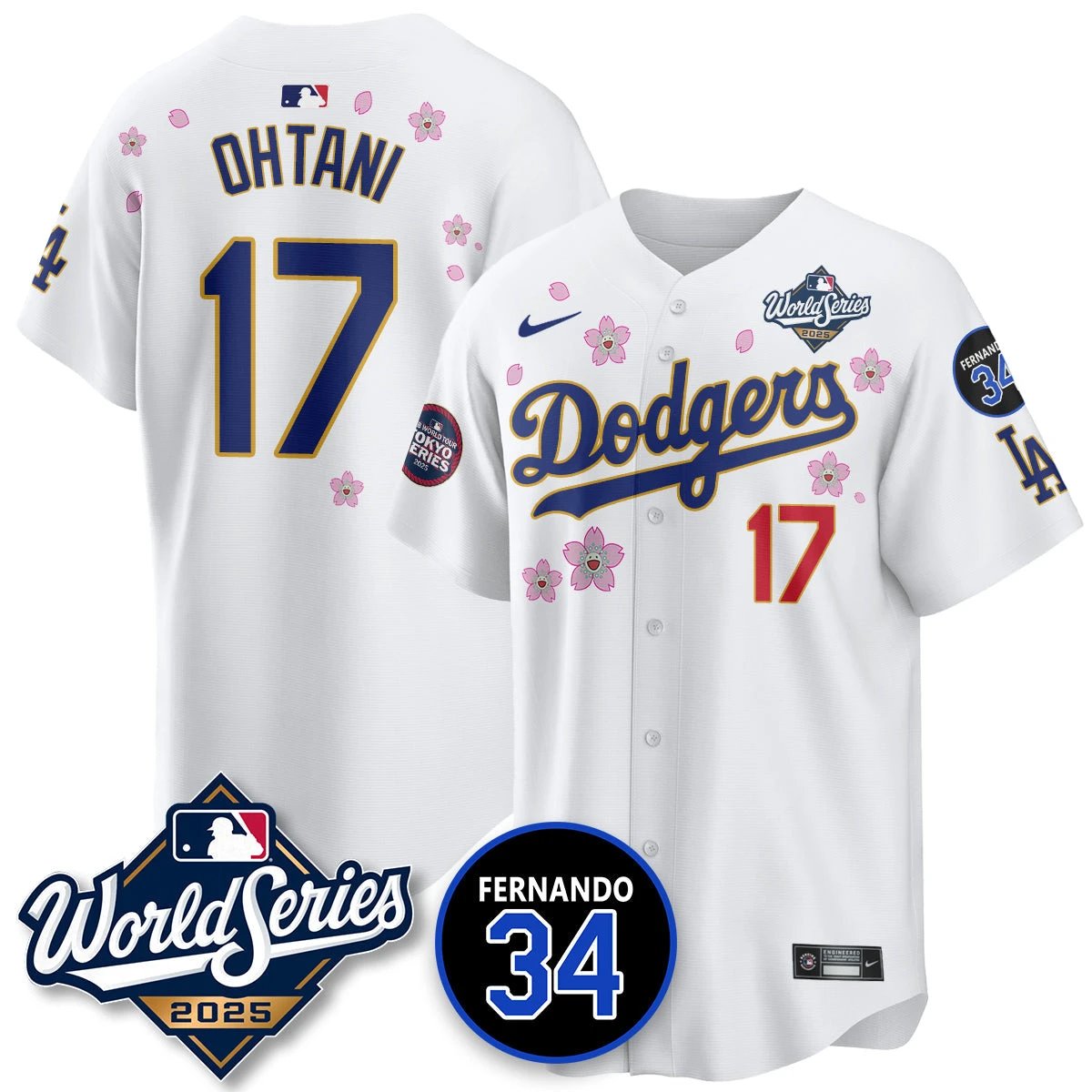 Los Angeles Dodgers Tokyo Series 2025 NL Champions Jersey - All Stitched by Los Angeles Dodgers