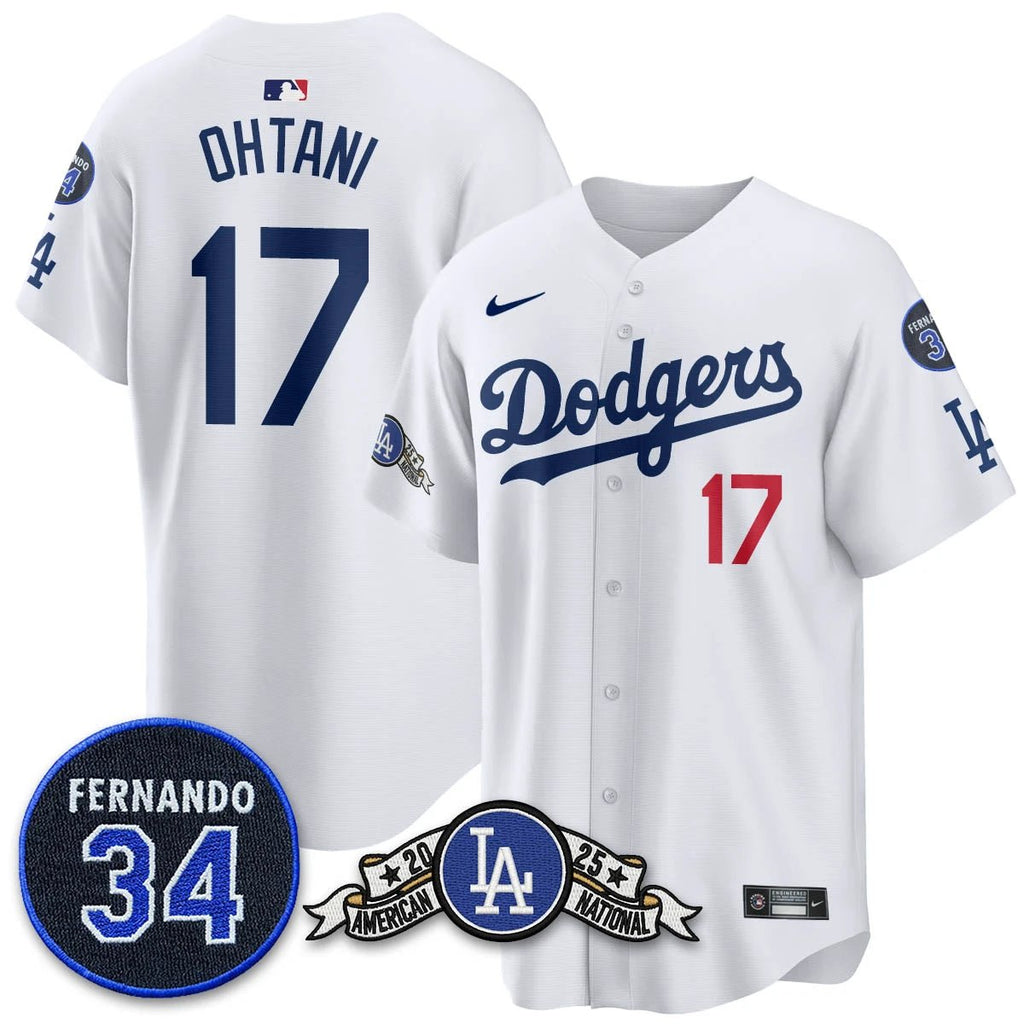 Los Angeles Dodgers 2025 National League Champions Jersey - All Stitched by Los Angeles Dodgers