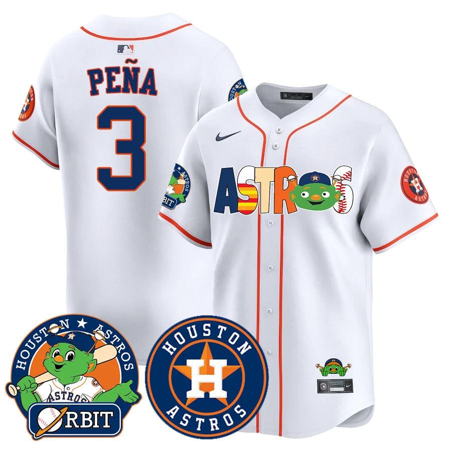 Houston Astros Orbit Vapor Premier Jersey - All Stitched by Houston Astros