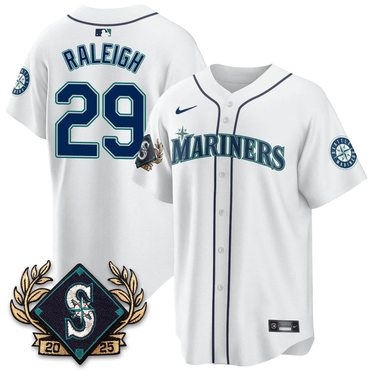 Seattle Mariners 2025 Series Champions Jersey - All Stitched by Seattle Mariners