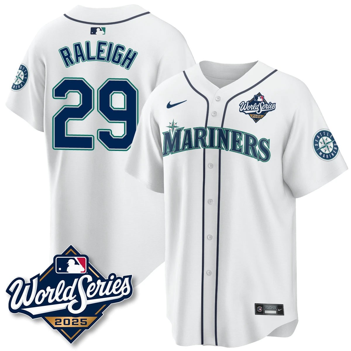 Seattle Mariners 2025 World Series Jersey - All Stitched by Seattle Mariners