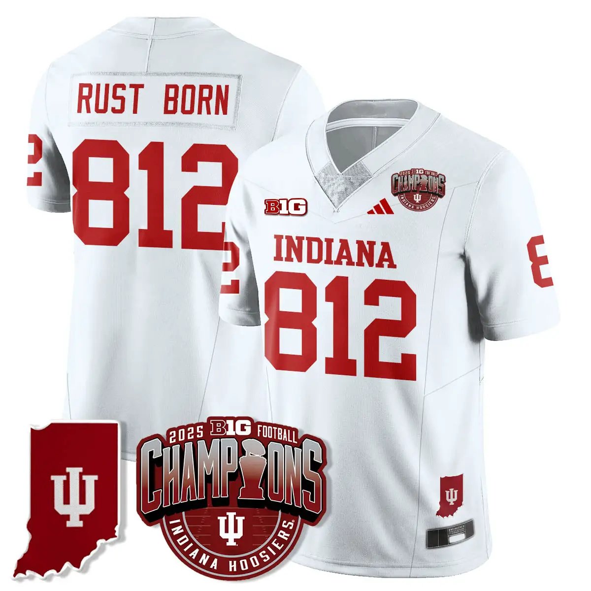 IND Vapor Limited Football Jersey - Big 10 Champions by Indiana Hoosiers