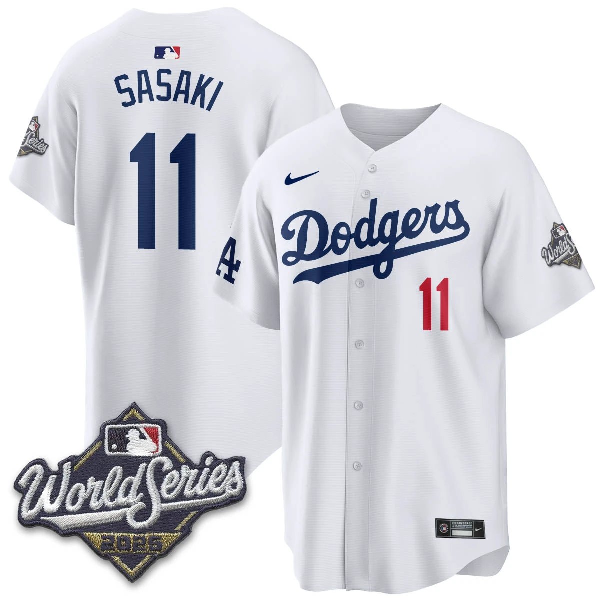 Los Angeles Dodgers 2025 World Series Jersey - All Stitched by Los Angeles Dodgers