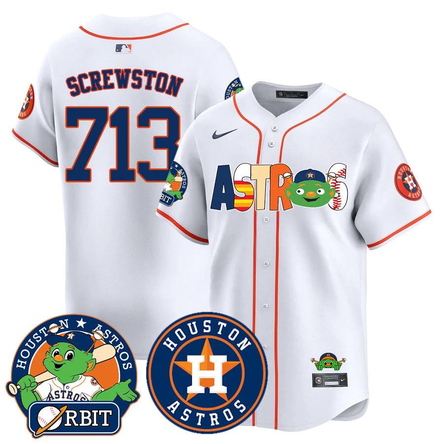 Houston Astros Orbit Vapor Premier Jersey - All Stitched by Houston Astros