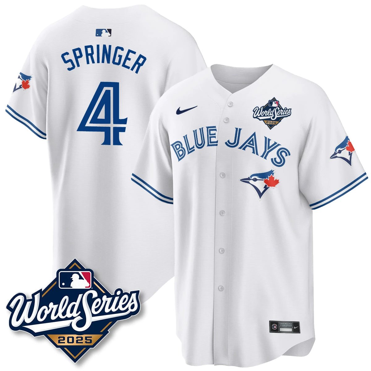Toronto Blue Jays 2025 World Series Jersey - All Stitched by Toronto Blue Jays