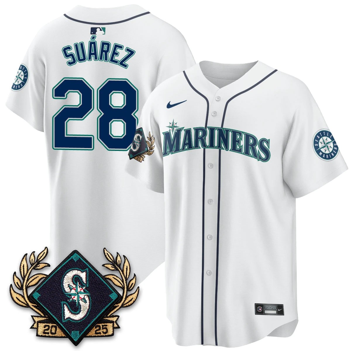 Seattle Mariners 2025 Series Champions Jersey - All Stitched by Seattle Mariners