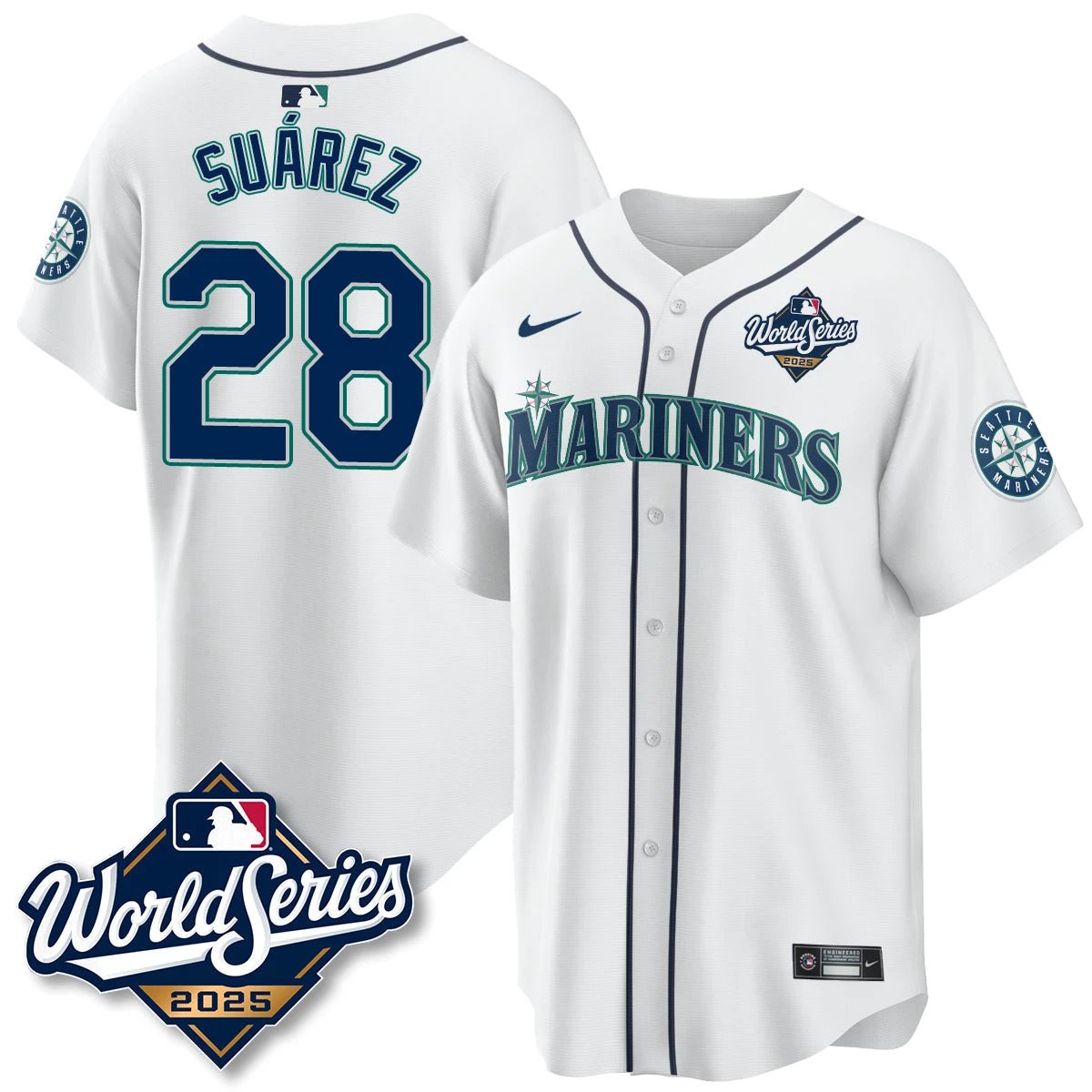 Seattle Mariners 2025 World Series Jersey - All Stitched by Seattle Mariners