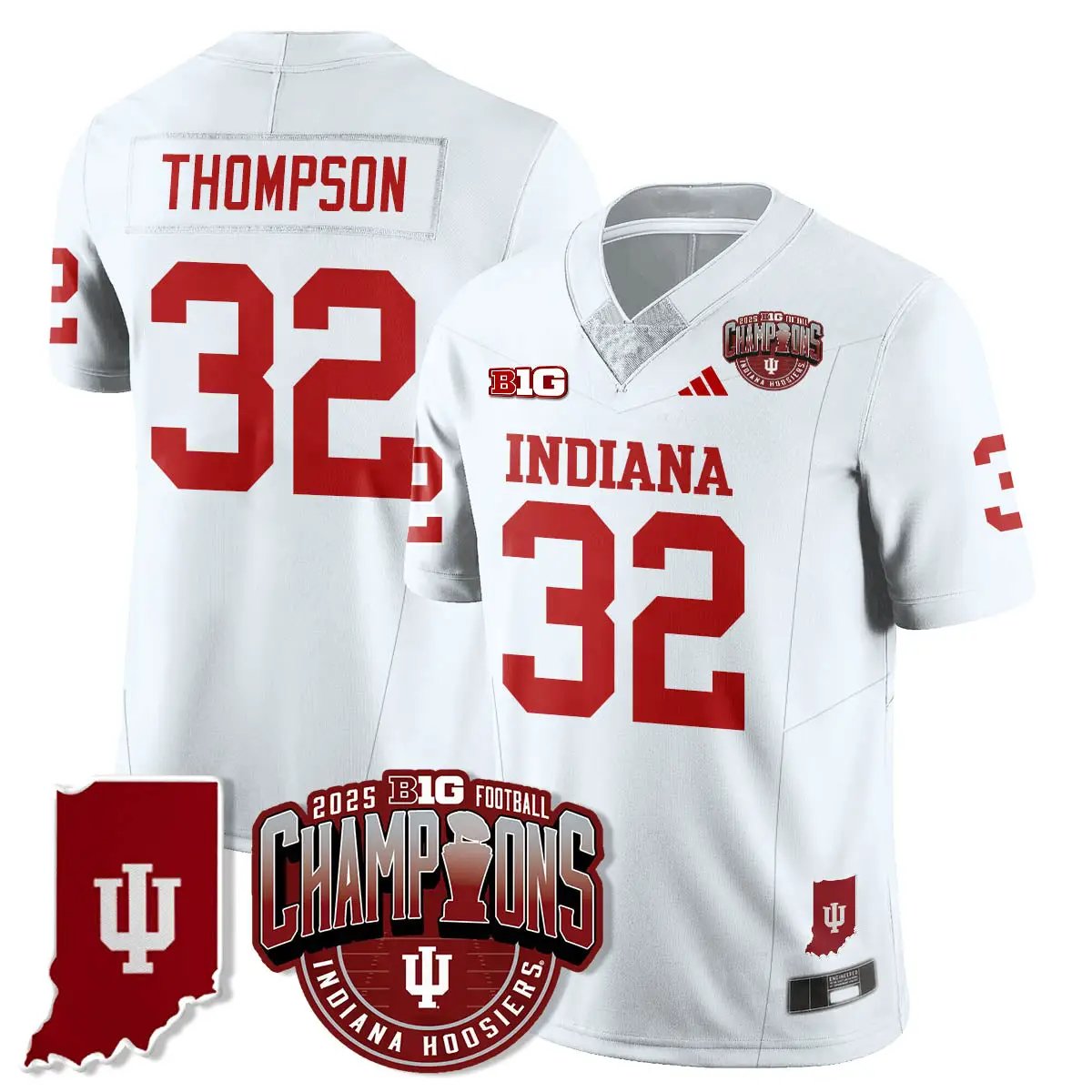 IND Vapor Limited Football Jersey - Big 10 Champions by Indiana Hoosiers