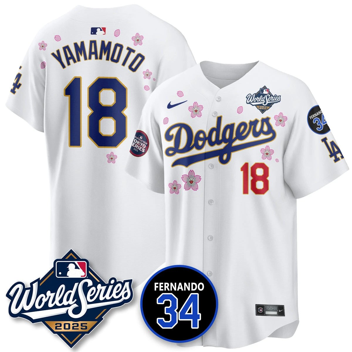 Los Angeles Dodgers Tokyo Series 2025 NL Champions Jersey - All Stitched by Los Angeles Dodgers