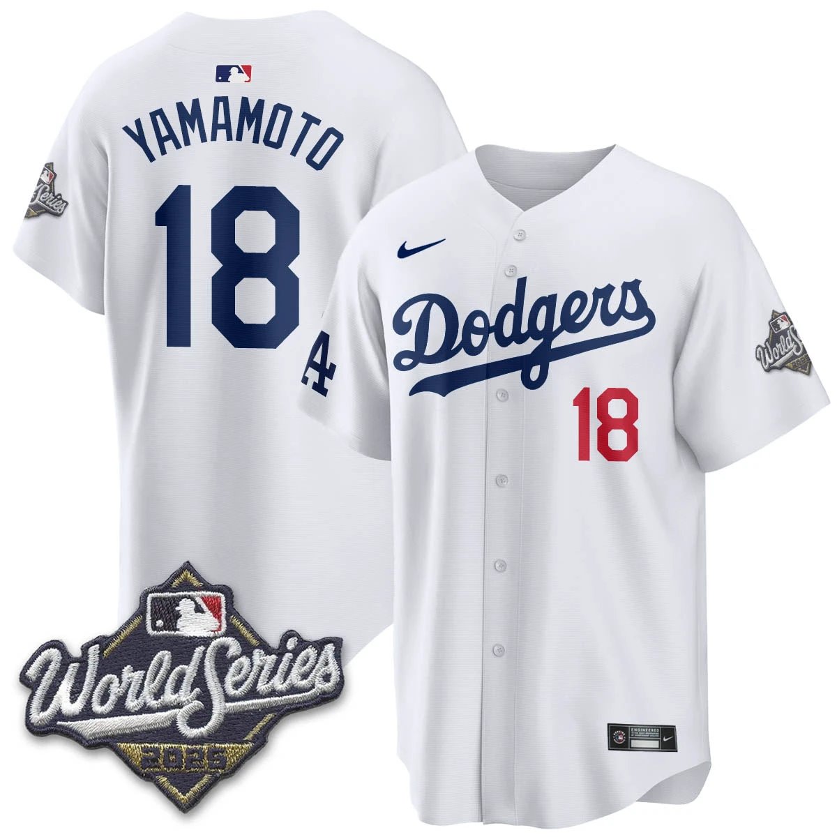 Los Angeles Dodgers 2025 World Series Jersey - All Stitched by Los Angeles Dodgers