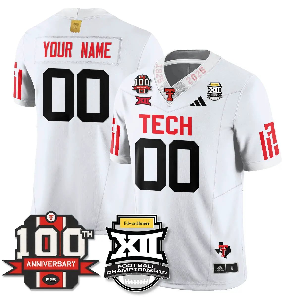 Custom TTU Vapor Limited Jersey - Edward Jones Champions by Texas Tech Red Raiders