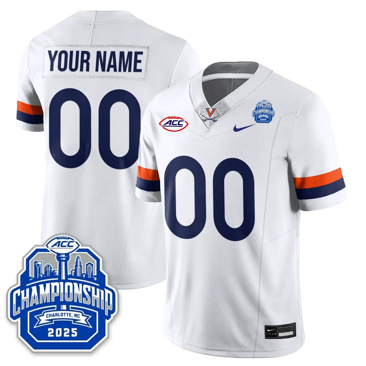 Virginia Football ACC Championship Vapor Limited Custom Jersey - Stitched by virginia cavaliers