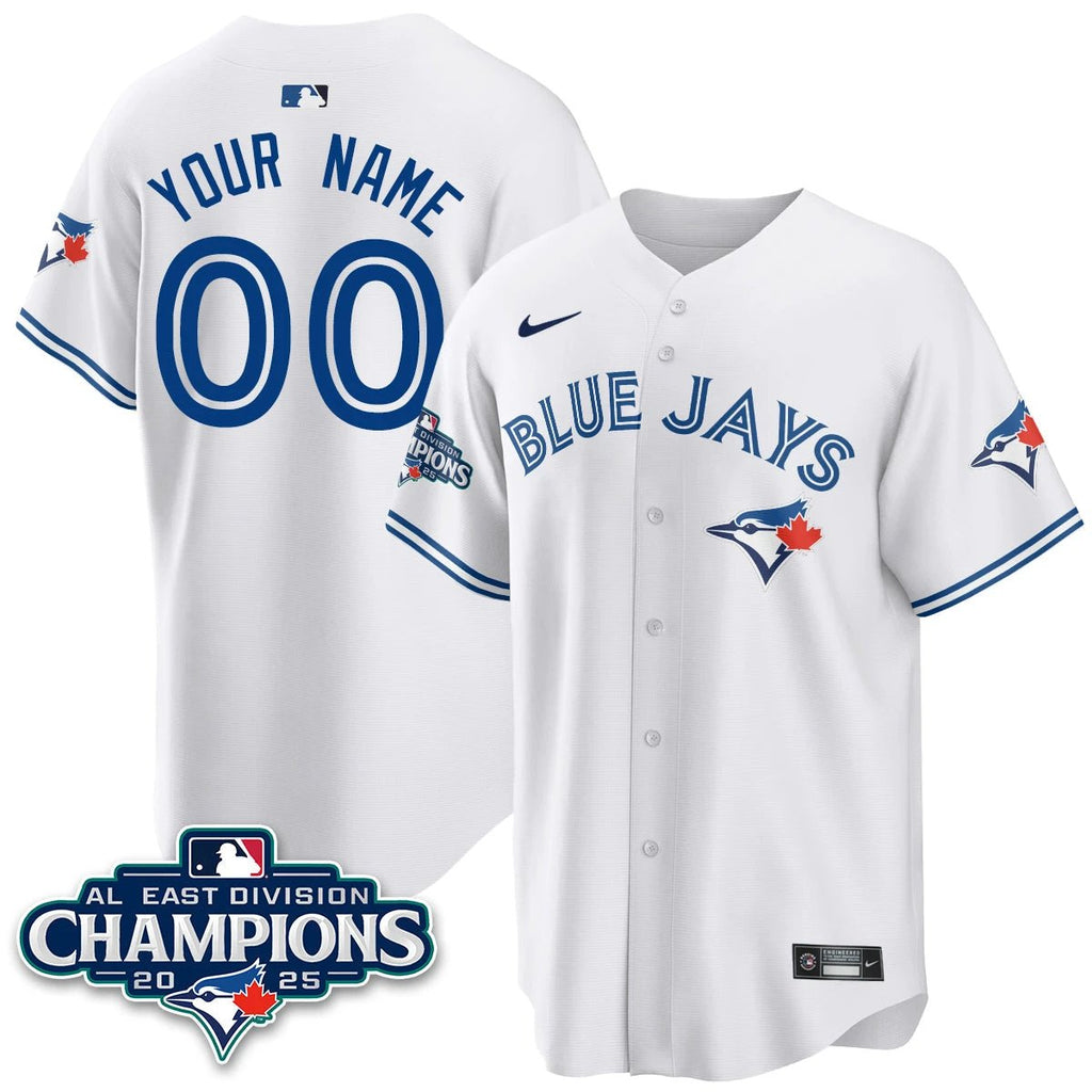 Toronto Blue Jays AL East Division Champions Custom Jersey - All Stitched by Toronto Blue Jays