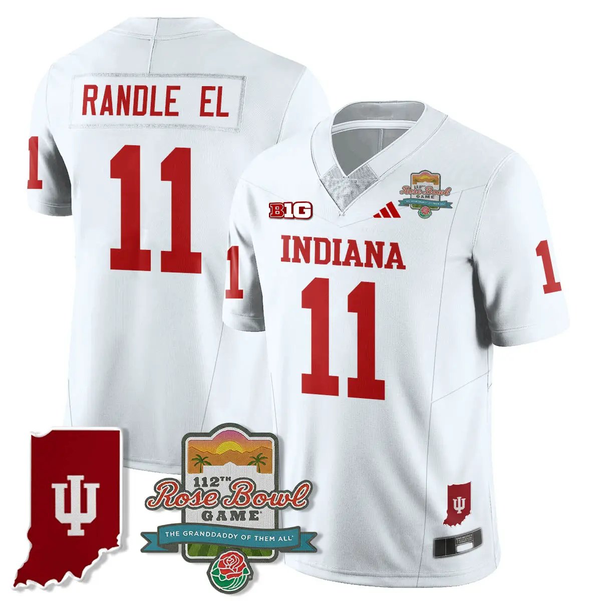 IND Vapor Limited Football Jersey - Rose Bowl 112th by Indiana Hoosiers