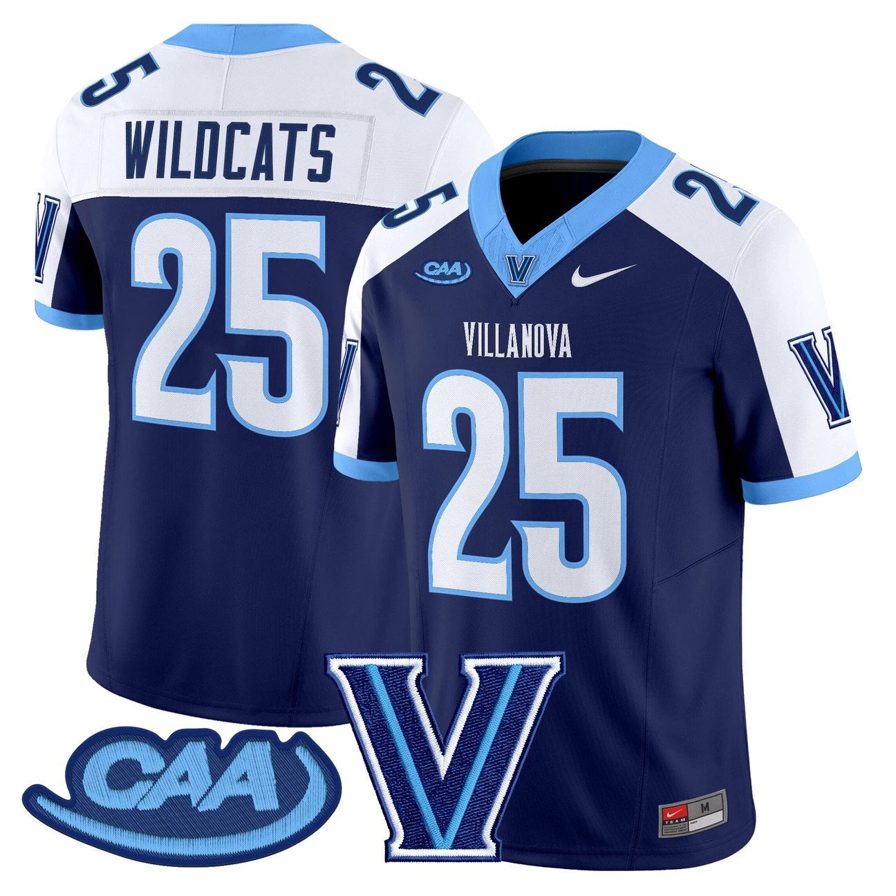Wildcats Jersey #25 Villanova Wildcats 2025 Vapor Limited Stitched by My Store NCAA Football Jerseys