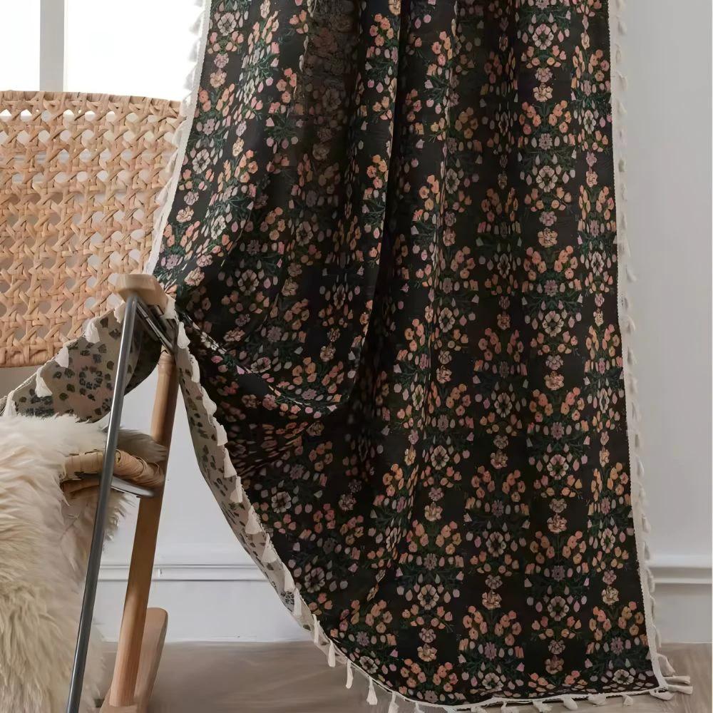 Wildflower Weave Tassel Curtain by Casa & Beyond