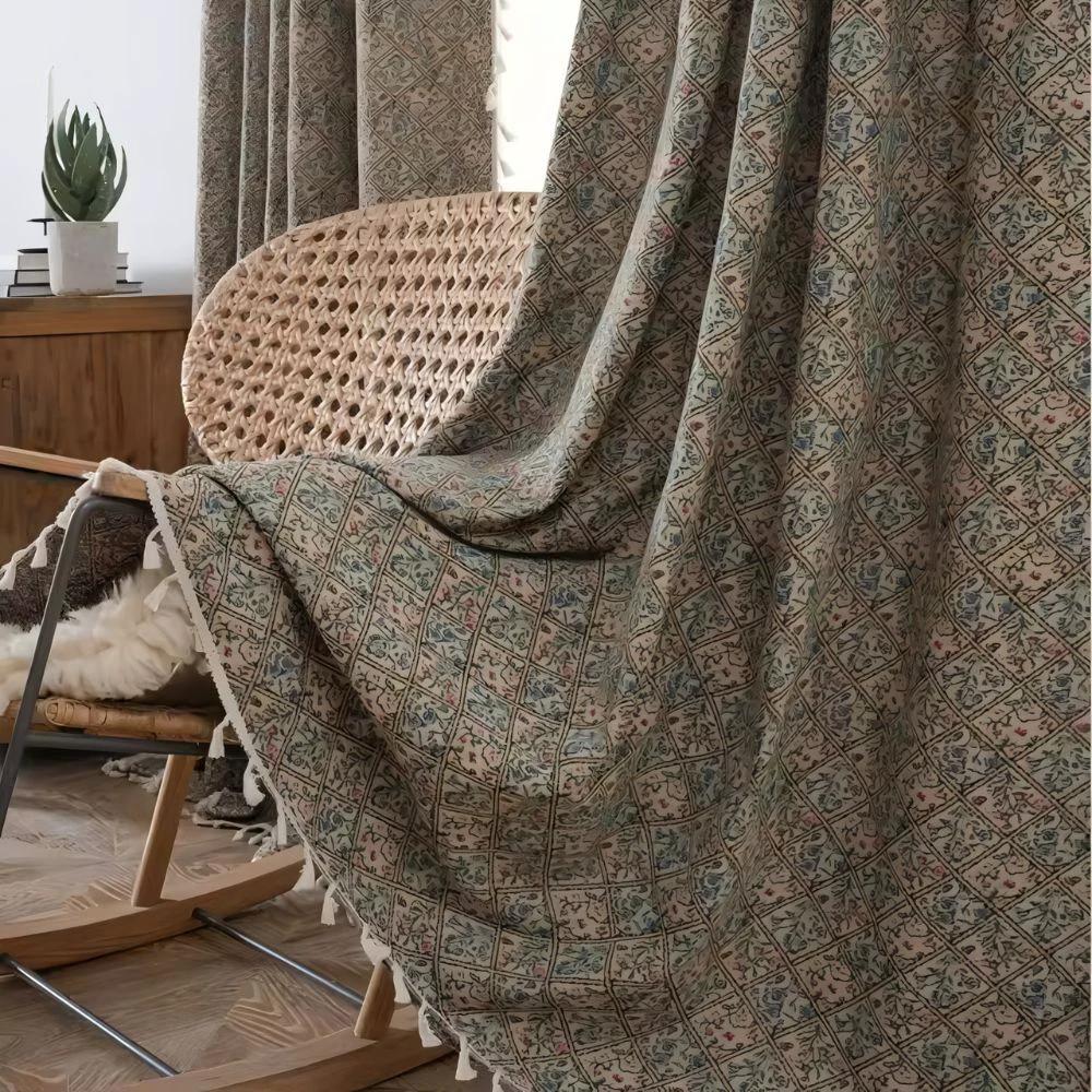 Wildflower Weave Tassel Curtain by Casa & Beyond