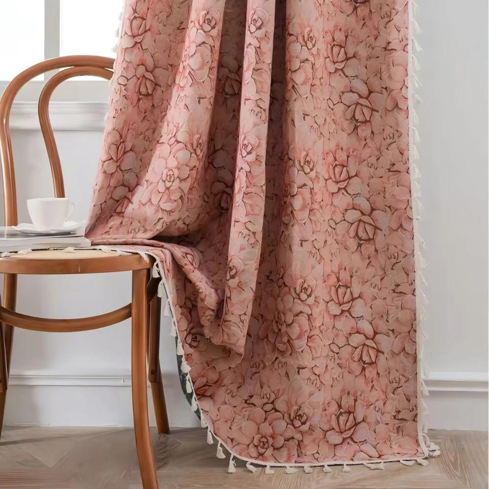 Wildflower Weave Tassel Curtain by Casa & Beyond