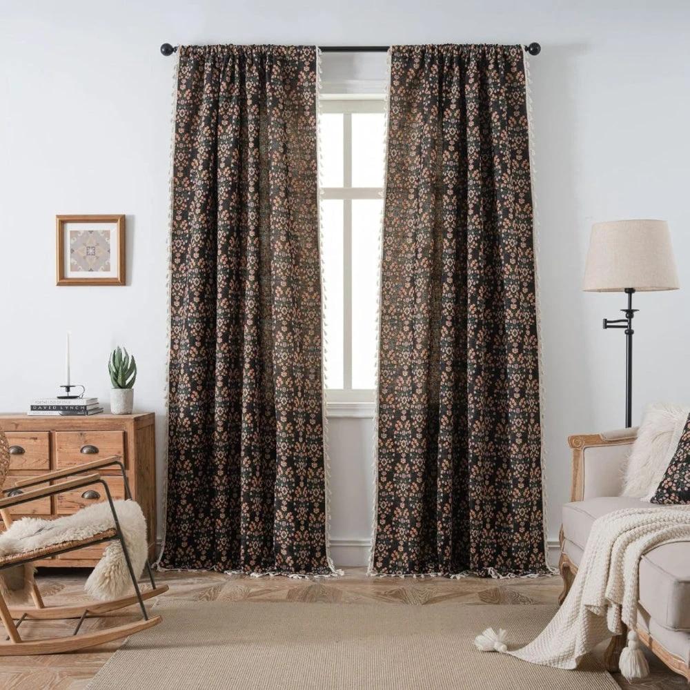 Wildflower Weave Tassel Curtain by Casa & Beyond