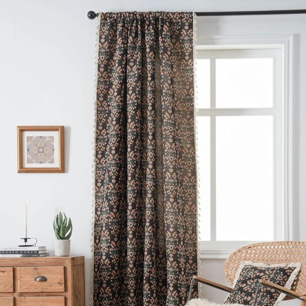 Wildflower Weave Tassel Curtain by Casa & Beyond