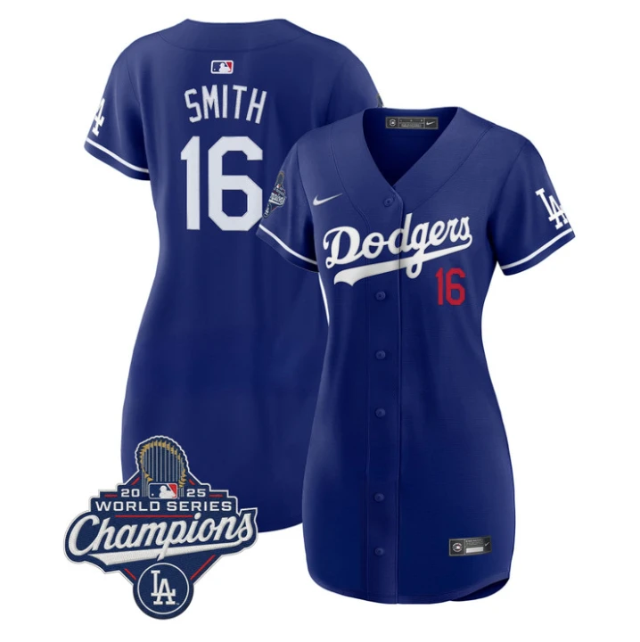 Will Smith Dress #16 Dodgers 2025 World Series Champions Stitched by My Store