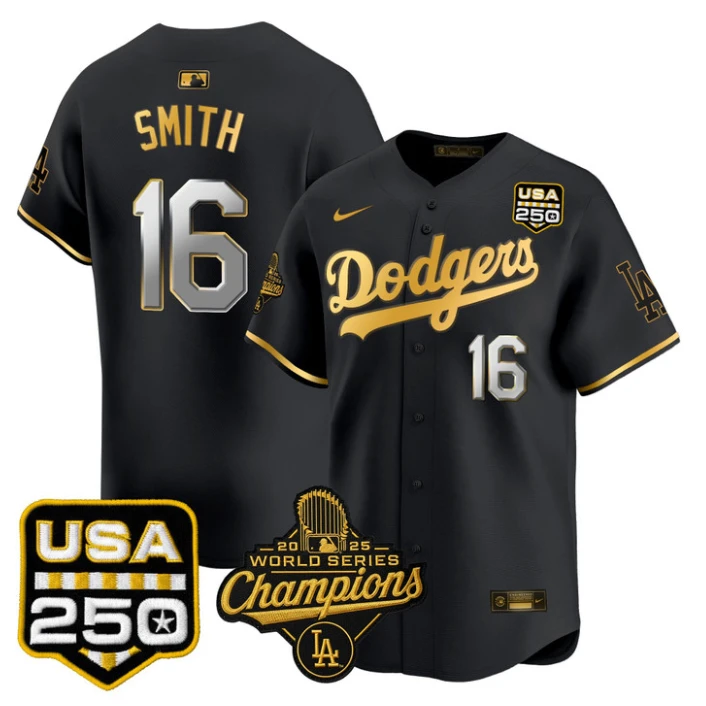 Will Smith Jersey #16 Dodgers 2025 World Series Champions 250 USA Stitched by My Store