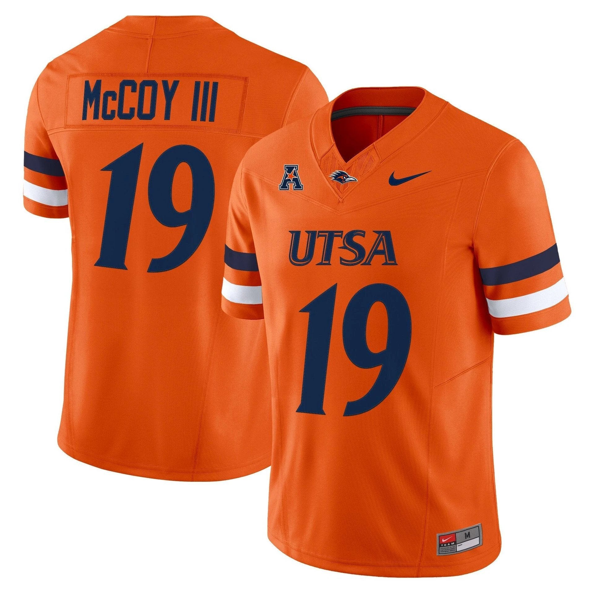 Willie McCoy III Jersey #19 UTSA Roadrunners 2025 Vapor Limited Stitched Orange by My Store