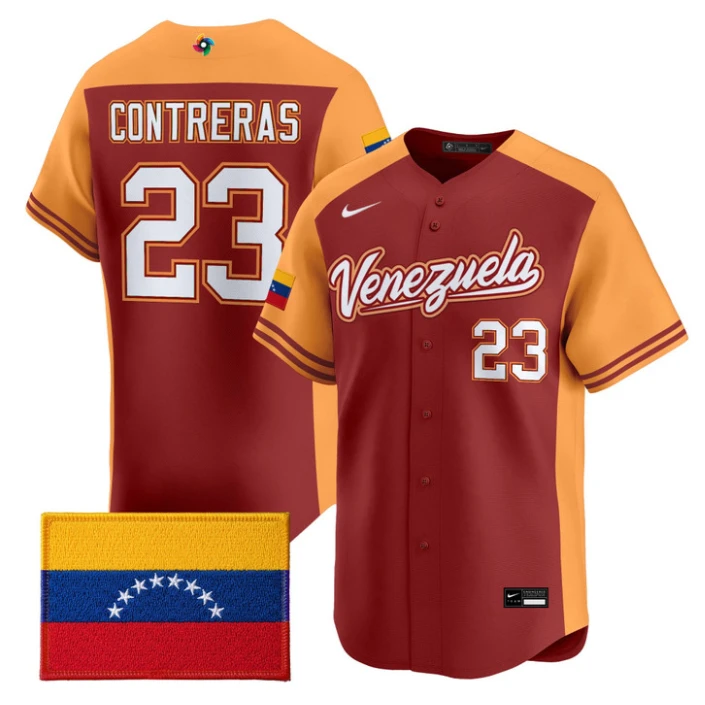 William Contreras Jersey #23 Venezuela World Baseball Classic 2026 Stitched by My Store