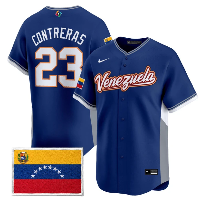 William Contreras Jersey #23 Venezuela World Baseball Classic 2026 Stitched by My Store