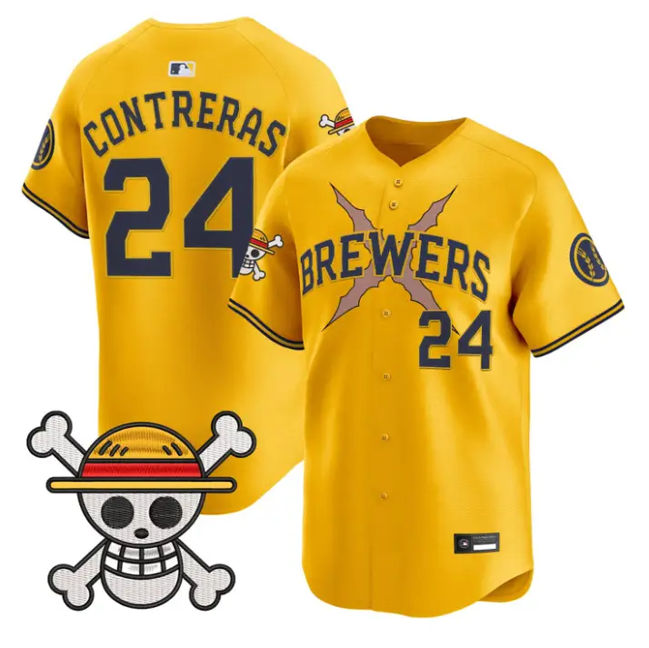 William Contreras Jersey #24 Milwaukee Brewers One Piece Premier Stitched by My Store