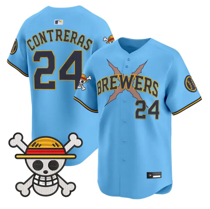 William Contreras Jersey #24 Milwaukee Brewers One Piece Premier Stitched by My Store
