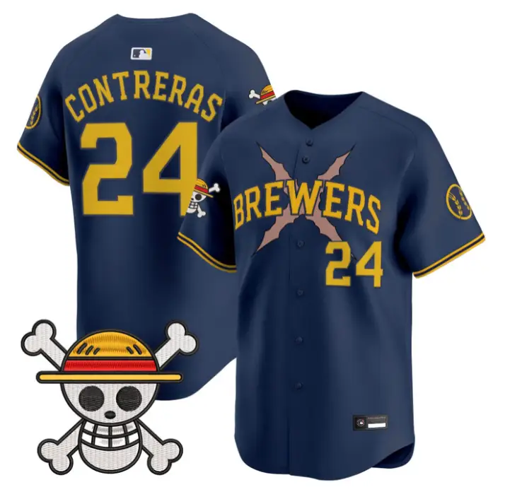 William Contreras Jersey #24 Milwaukee Brewers One Piece Premier Stitched by My Store