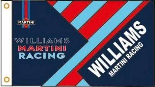 Williams Martini Racing Team Flag Red Blue 3X5 Ft Polyester Banner USA 90x150cm by flagsjustdoit
