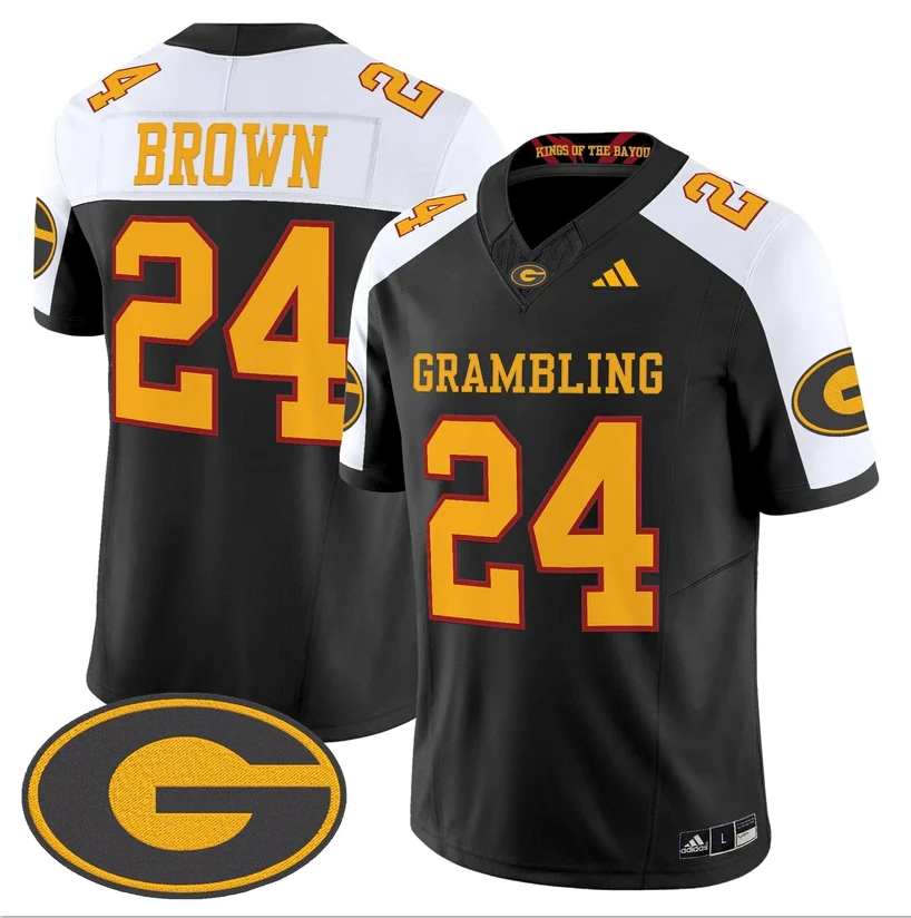 Willie Brown Jersey #24 Grambling Tigers 2025 Vapor Limited Stitched by My Store NCAA Football Jerseys