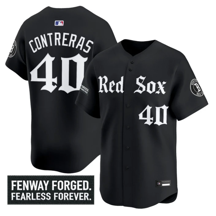 Willson Contreras Jersey #40 Boston Red Sox Gothic Edition Premier Stitched by My Store