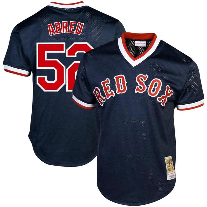 Wilyer Abreu Jersey #52 Boston Red Sox Throwback Cooperstown Stitched Navy by Baseball Jerseys 7