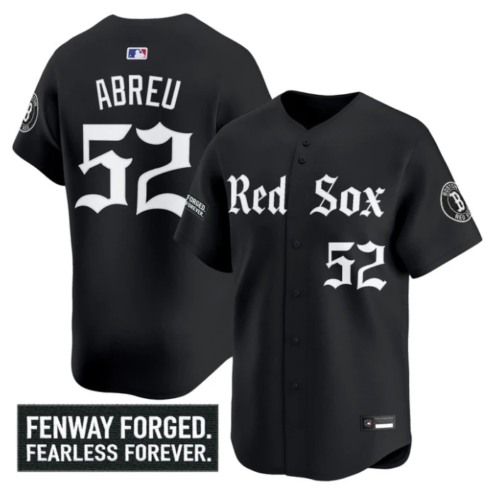 Wilyer Abreu Jersey #52 Boston Red Sox Gothic Edition Premier Stitched by My Store