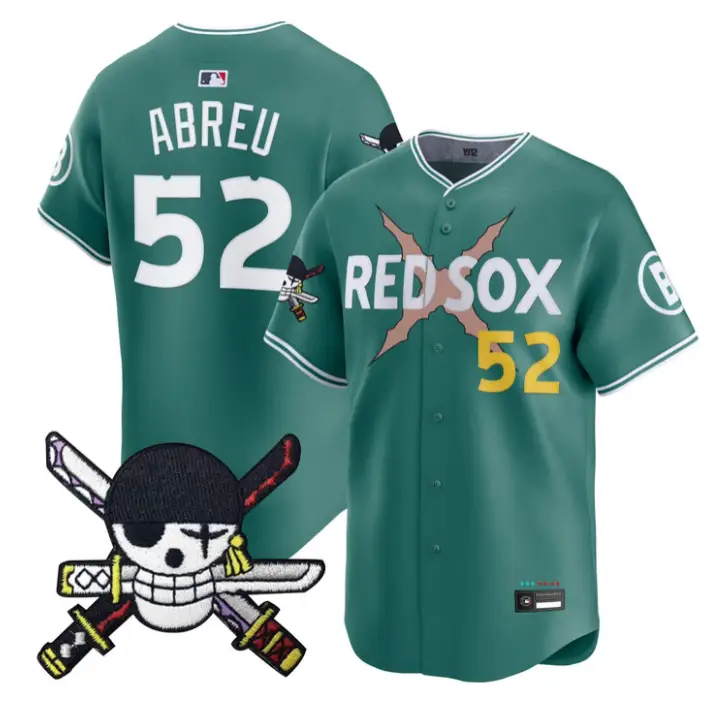 Wilyer Abreu Jersey #52 Boston Red Sox One Piece Zoro Patch Stitched by My Store